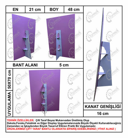 48 cm Karton Ayak Tek Kanatlı 500 Adet