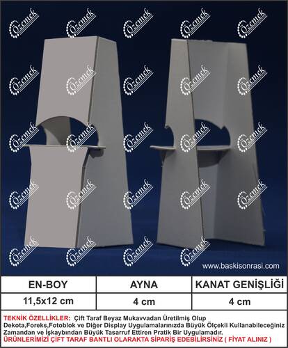 Karton Poster Ayağı 11 cm 100 Adet - 1