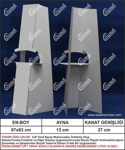 Karton Poster Ayağı 85 cm 1000 Adet - 1
