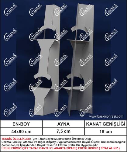 Karton Poster Ayağı 89 cm 100 Adet - 1